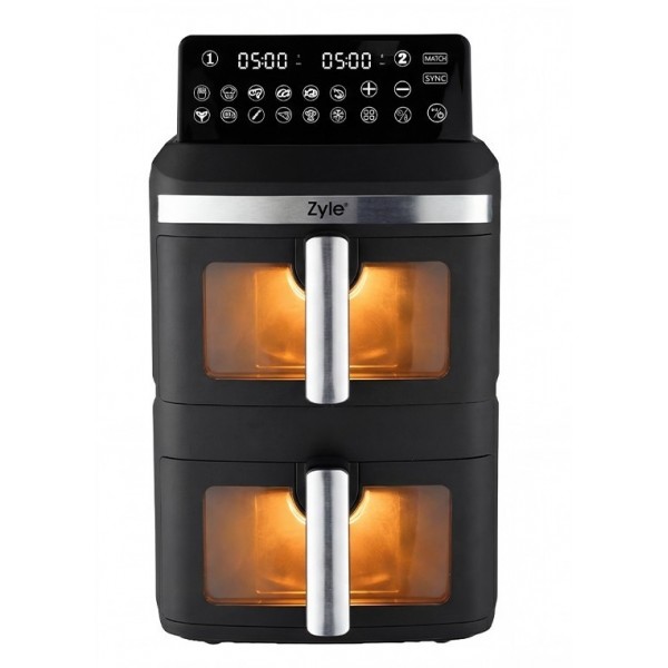 Karšto oro gruzdintuvė Zyle ZY013AF, dviejų aukštų, 2800 W, 13 l Karšto oro gruzdintuvė Zyle ZY013AF, dviejų aukštų, 2800 W, 13 l